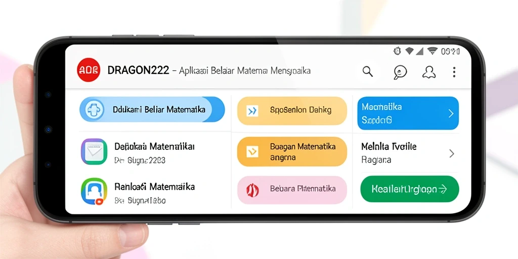Tampilan antarmuka aplikasi DRAGON222 yang mendidik dan interaktif.