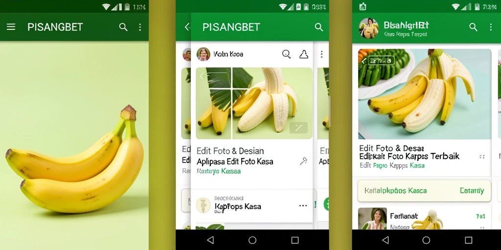 Screenshot antarmuka PISANGBET dengan fungsi Edit Foto Kertas Kaca.