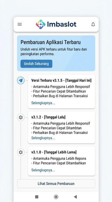 Riwayat Versi lmbaslot untuk Pengguna Android